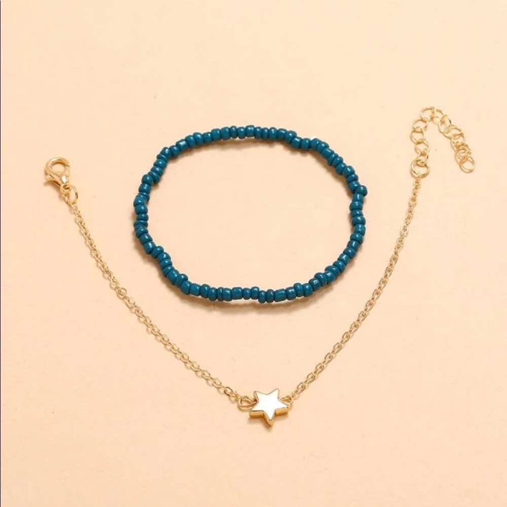 🆕 Bead + Star Bracelet Set - Picture 2 of 3